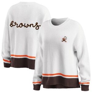 NWT Women’s Cleveland Browns Knit Sweater - WEAR by Erin Andrews